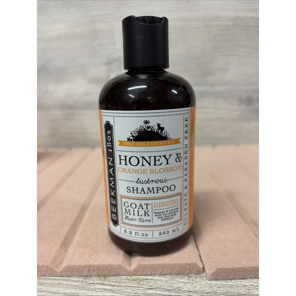 Beekman 1802 Goat Milk Shampoo Honey & Orange Blossom" 8.9 oz. New Sealed (C6)